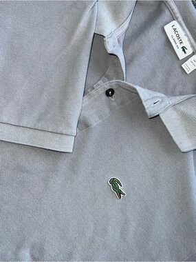 Lacoste Classic Fit Gray Polo Shirt Men’s Size 2XL (FR 7)